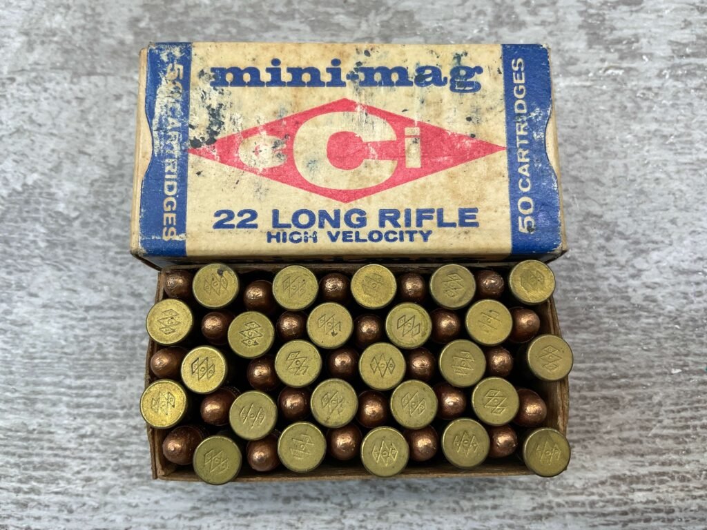 CCI MINI-MAG .22LR HIGH VELOCITY AMMO, FULL BOX, VINTAGE #5-08579-BDH