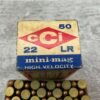 CCI MINI-MAG .22LR HIGH VELOCITY AMMO, FULL BOX, VINTAGE #5-08579-BDH