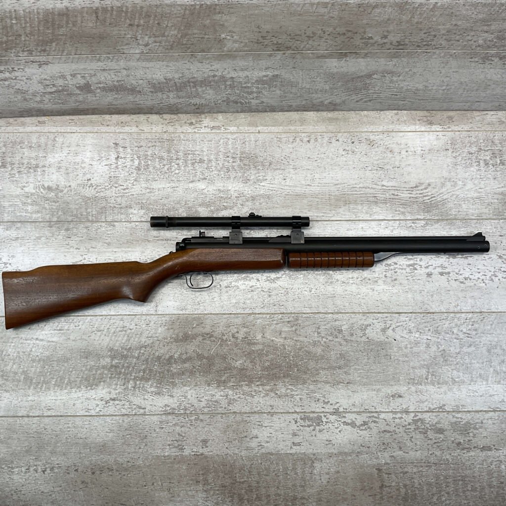 "BENJAMIN FRANKLIN" MODEL 342 .22 CAL BOLT ACTION AIR RIFLE, VINTAGE #5-08568-BDH