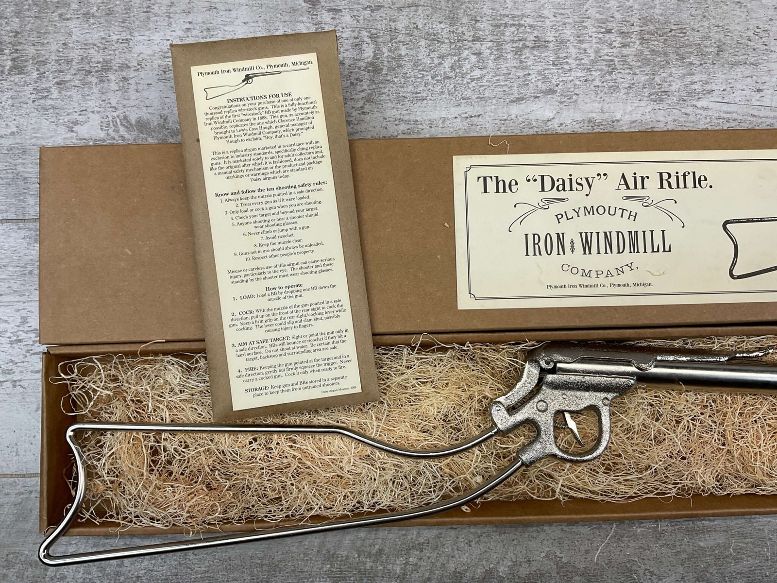DAISY FIRST MODEL WIRESTOCK REPLICA AIR RIFLE, RARE & HIGHLY ...
