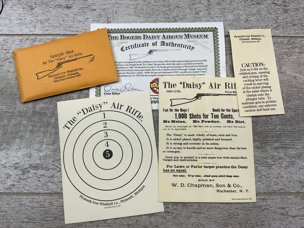 DAISY FIRST MODEL WIRESTOCK REPLICA AIR RIFLE, RARE & HIGHLY COLLECTIBLE #5-08571-BDH