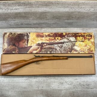 ROCKY MOUNTAIN ARMS CO. .22 CAL BREECH LOADING BLACK POWDER RIFLE #3-08140-BDH