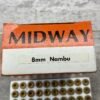 MIDWAY ARMS 8MM NAMBU AMMO SHELLS, FULL BOX, VINTAGE #5-08586-BDH