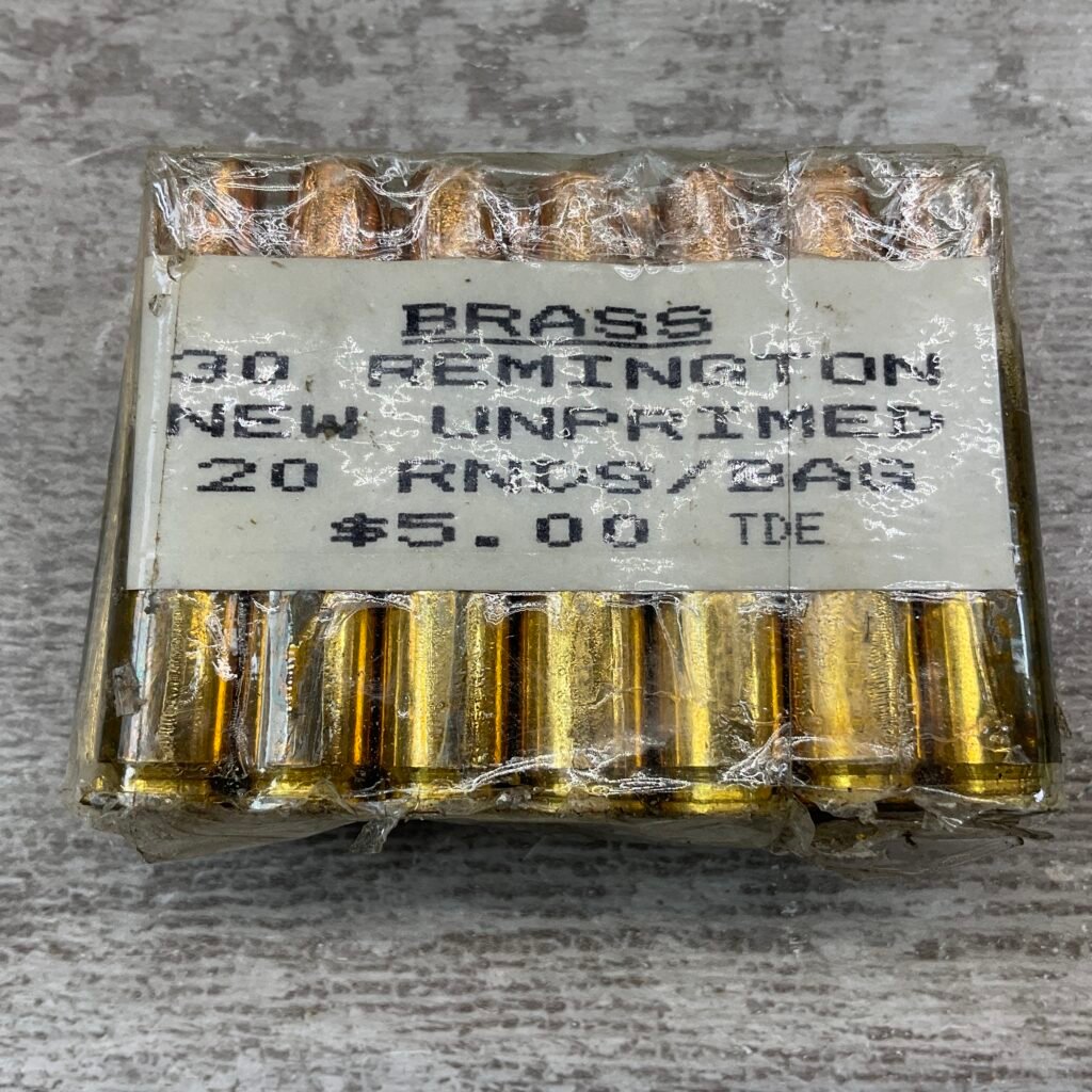 REMINGTON .30 REM NEW UNPRIMED BRASS, QTY 20 #5-08589-BDH