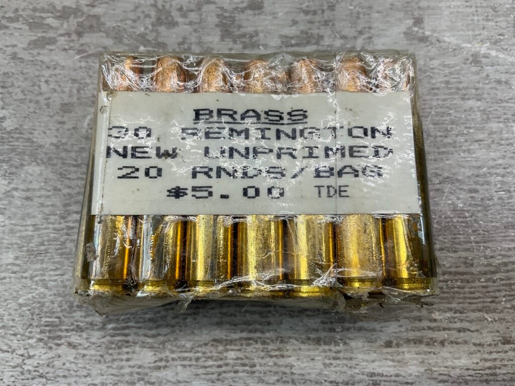 REMINGTON .30 REM NEW UNPRIMED BRASS, QTY 20 #5-08589-BDH