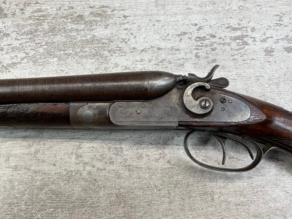 HARTFORD FIREARMS CO SXS 12GA EXPOSED HAMMERS SHOTGUN #5-08913