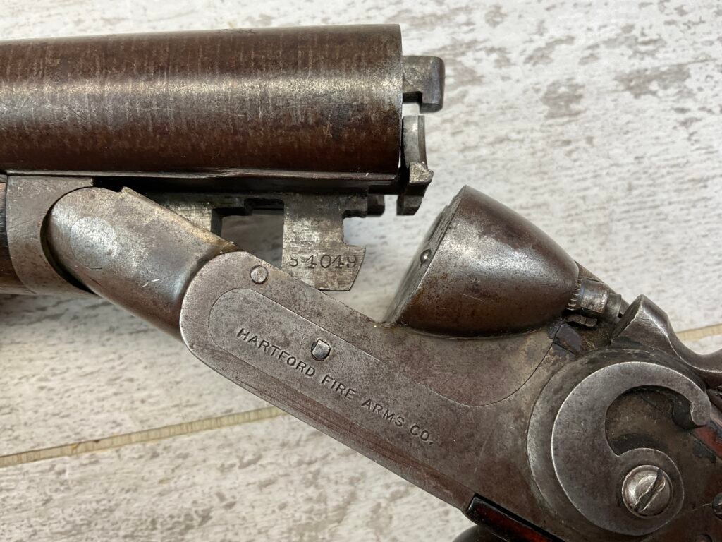 HARTFORD FIREARMS CO SXS 12GA EXPOSED HAMMERS SHOTGUN #5-08913