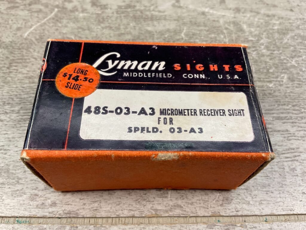 LYMAN 48S-03-A3 SPRINGFIELD 03-A3 MICROMETER RECEIVER SIGHT, VINTAGE #5-08058-PF