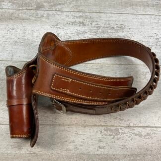 VINTAGE ALFONSO OF HOLLYWOOD FAST DRAW BROWN LEATHER HOLSTER #5-08922-1