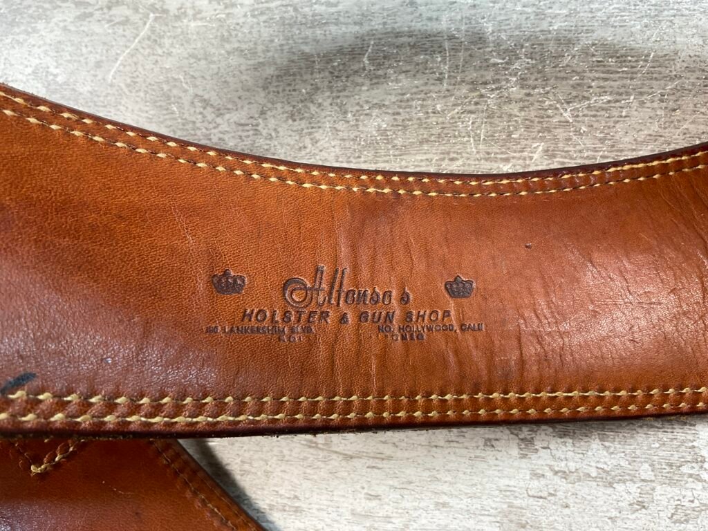 VINTAGE ALFONSO OF HOLLYWOOD FAST DRAW BROWN LEATHER HOLSTER #5-08922-1