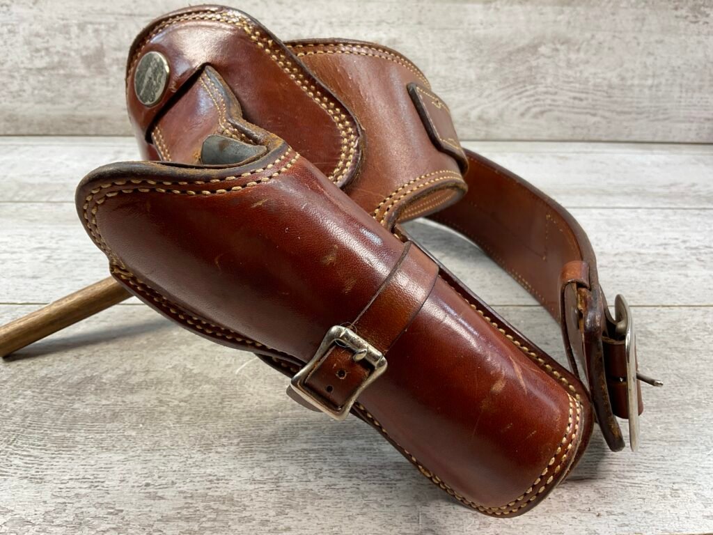 VINTAGE ALFONSO OF HOLLYWOOD FAST DRAW BROWN LEATHER HOLSTER #5-08922-1