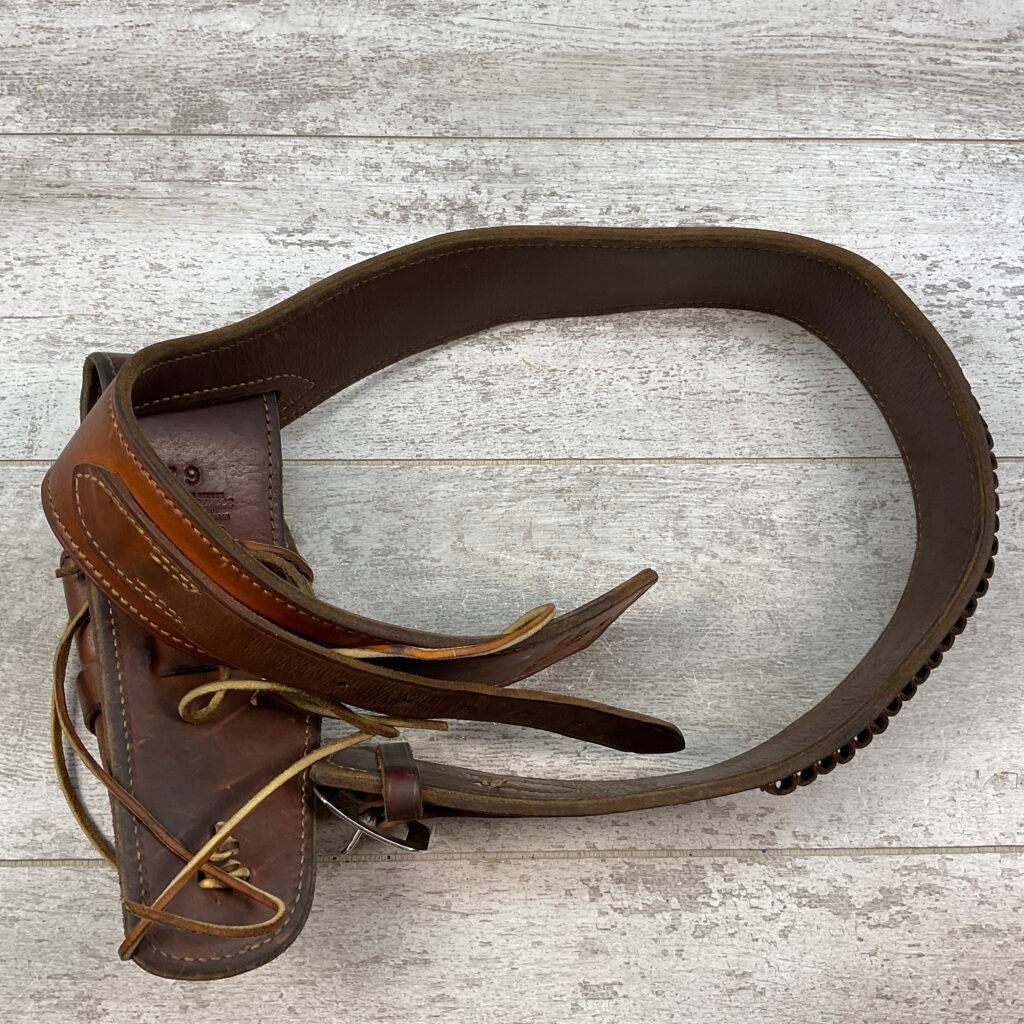 LAWRENCE 79 / 510 MARKED BROWN LEATHER HOLSTER #5-08923