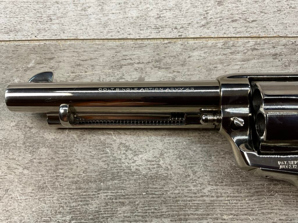 COLT 2nd GENERATION SINGLE ACTION ARMY REVOLVER "PEACEMAKER", RE NICKELED #5-08905