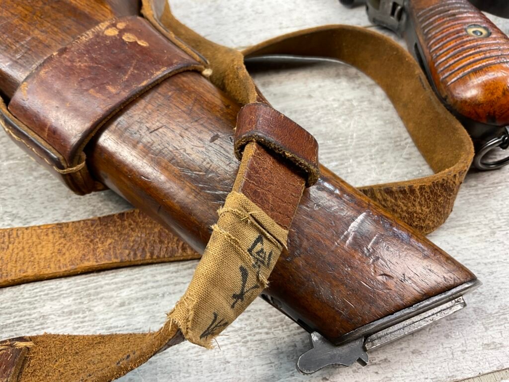 MAUSER C96 BROOMHANDLE 1930 COMMERCIAL W/MATCHING STOCK & LEATHER HARNESS #5-08910