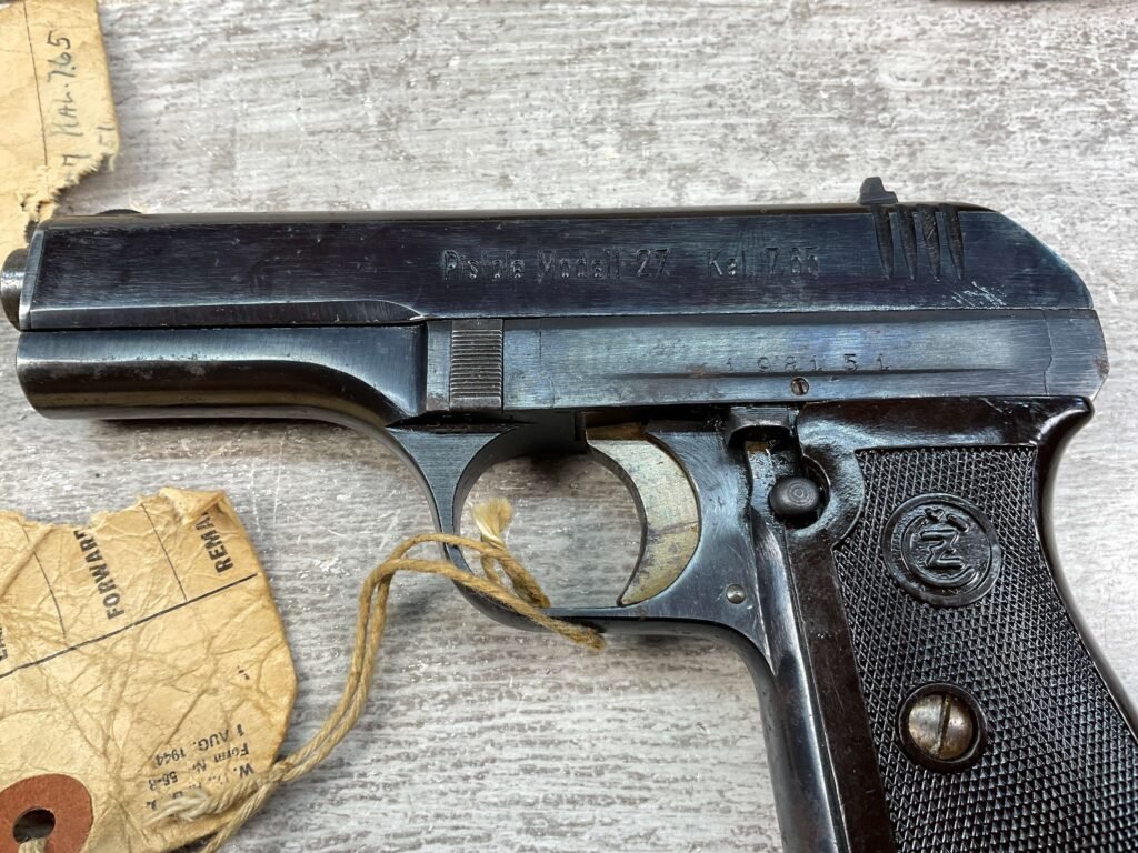 CZ27 7.65MM NAZI MARKED W/2 MAGS & HOLSTER, W/ PROVENANCE #5-09005-PF