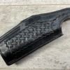 SAFARILAND BLACK LEATHER HOLSTER #2 BASKETWEAVE S&W 9MM 1 3/4 #5-08924