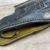 SAFARILAND BLACK LEATHER HOLSTER #2 BASKETWEAVE S&W 9MM 1 3/4 #5-08924