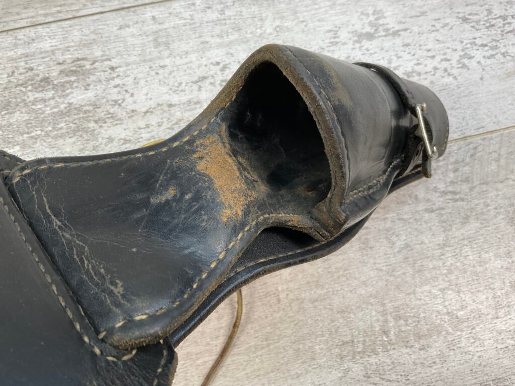 COLT MFR HOLSTER & BELT (DYED BLACK) DESIGNED BY ARVO OJALA, MARKED "45 M" #5-08925