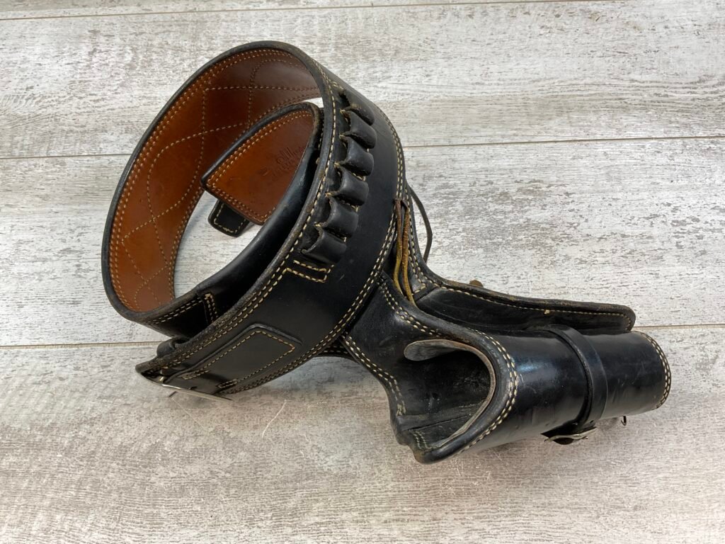 VINTAGE ALFONSO OF HOLLYWOOD FAST DRAW BLK LEATHER HOLSTER #5-08922
