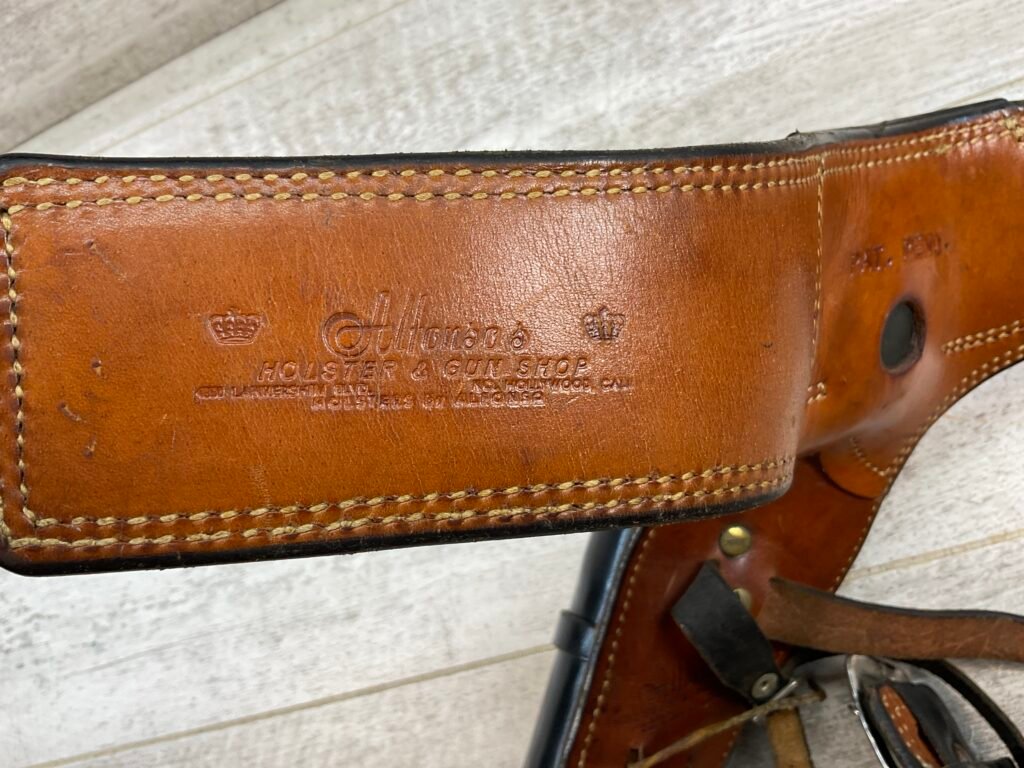 VINTAGE ALFONSO OF HOLLYWOOD FAST DRAW BLK LEATHER HOLSTER #5-08922