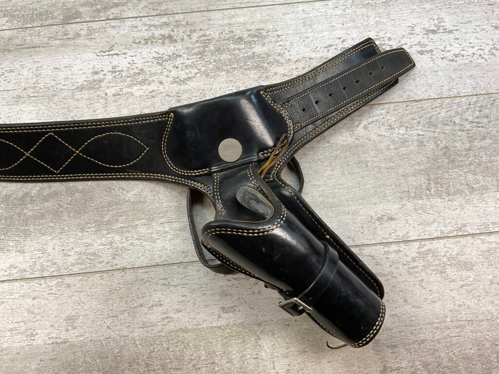 VINTAGE ALFONSO OF HOLLYWOOD FAST DRAW BLK LEATHER HOLSTER #5-08922
