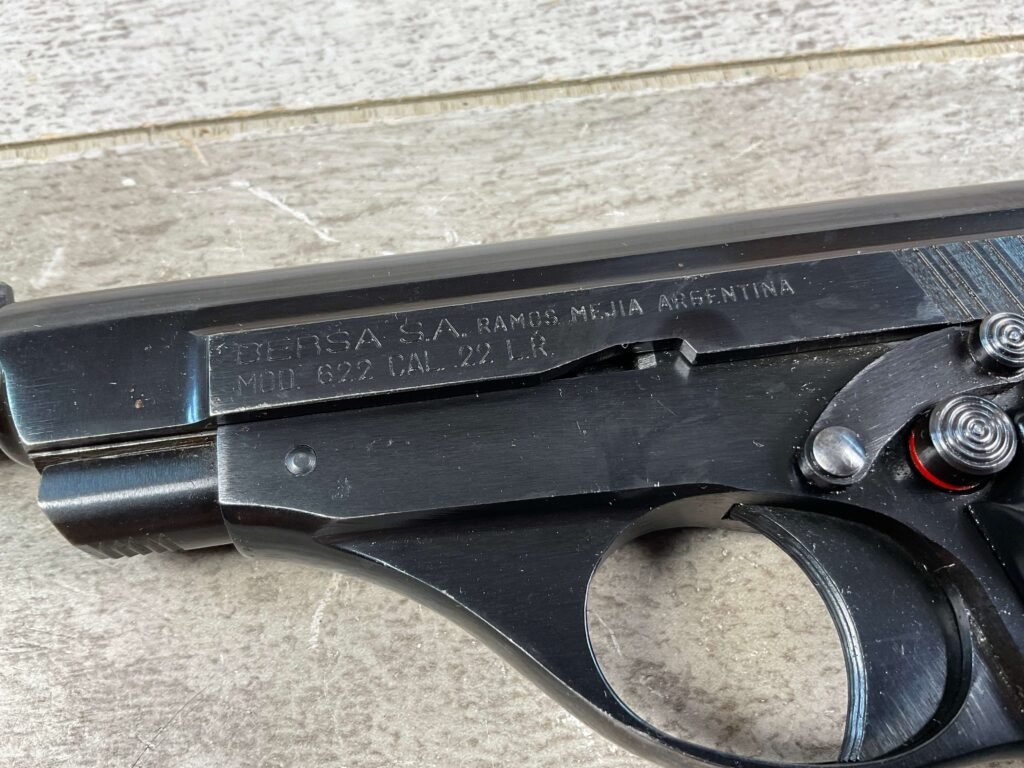 BERSA MODEL 622 .22LR SEMI AUTO PISTOL, FFL #5-10502