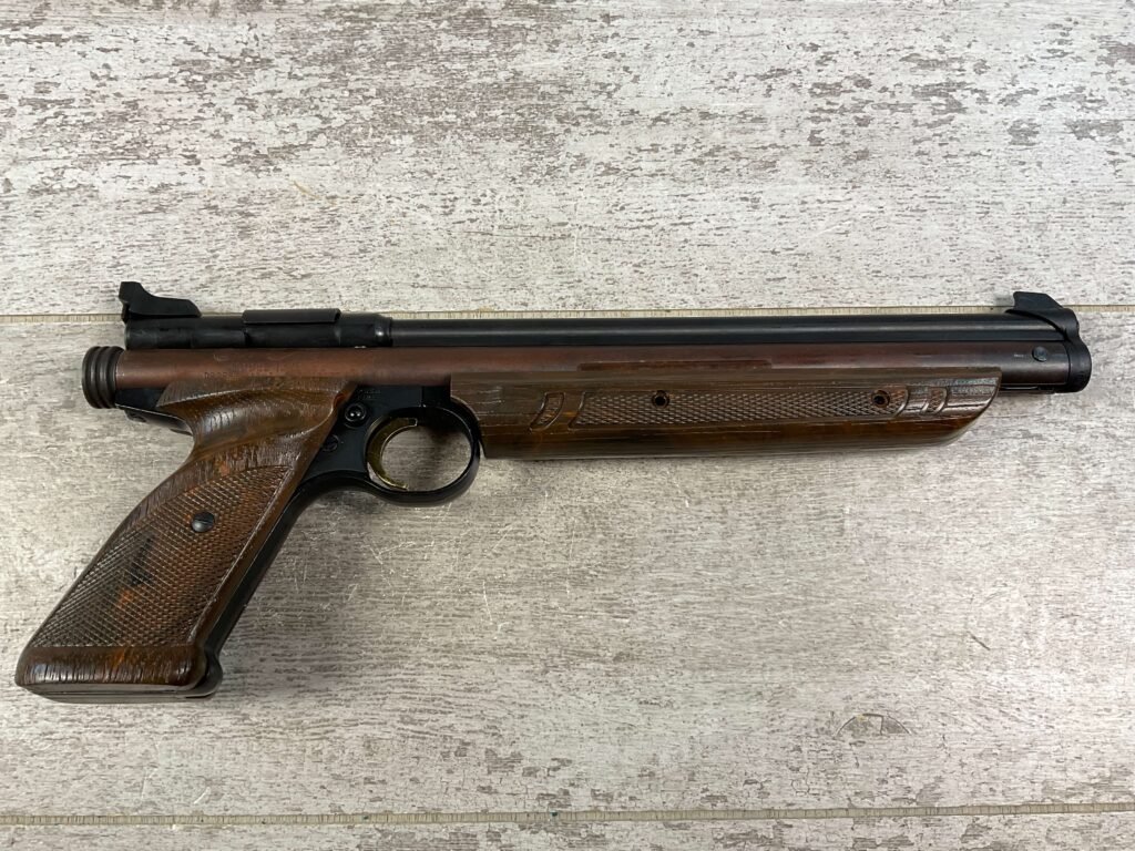 CROSMAN MODEL 1322 .22CAL PELLET PISTOL, VINTAGE IN BOX #5-09522-HQ