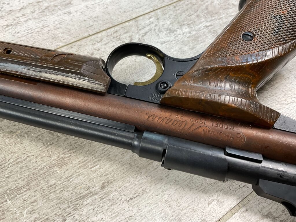 CROSMAN MODEL 1322 .22CAL PELLET PISTOL, VINTAGE IN BOX #5-09522-HQ