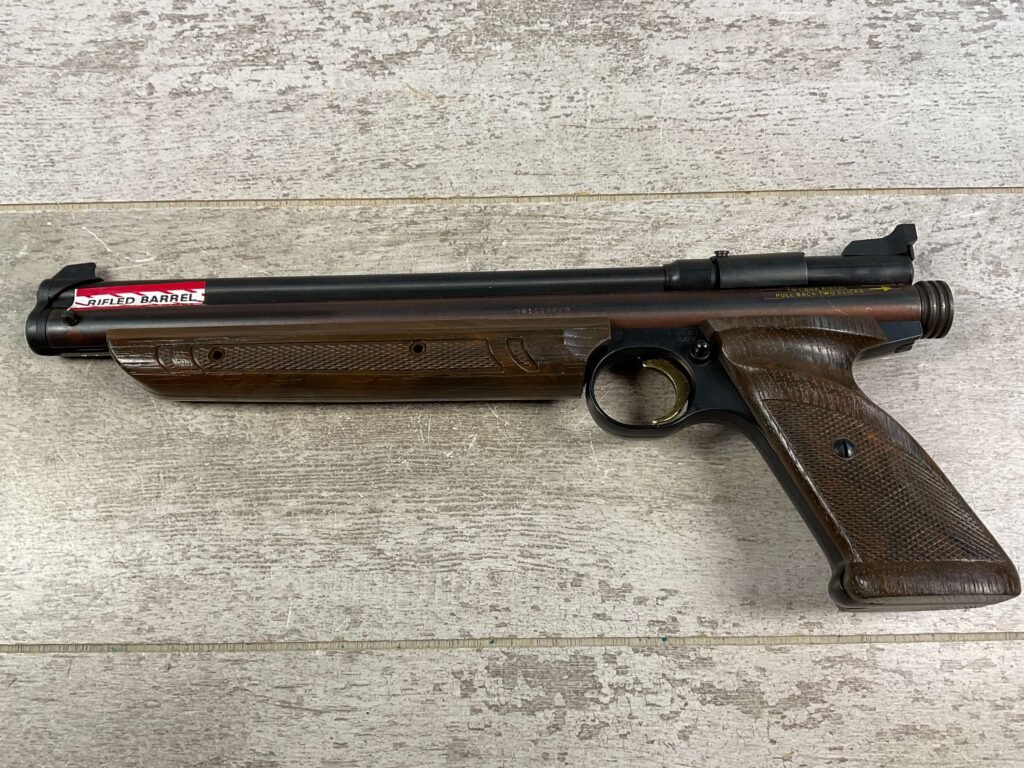 CROSMAN MODEL 1322 .22CAL PELLET PISTOL, VINTAGE IN BOX #5-09522-HQ