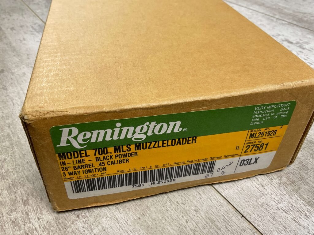 REMINGTON MODEL 700 .45CAL MLS MUZZLELOADER RIFLE, NEW IN BOX #5-09516