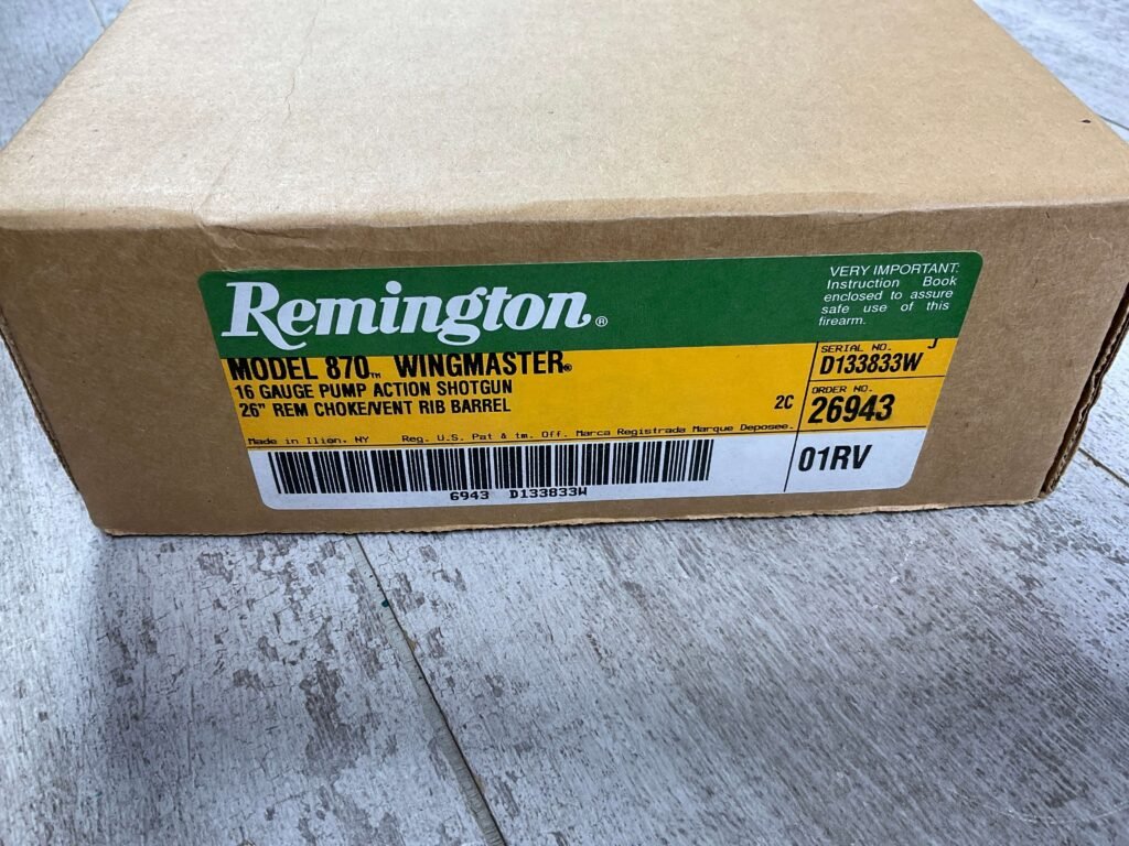 REMINGTON 870 WINGMASTER 16GA PUMP SHOTGUN, NEW IN BOX #5-09515
