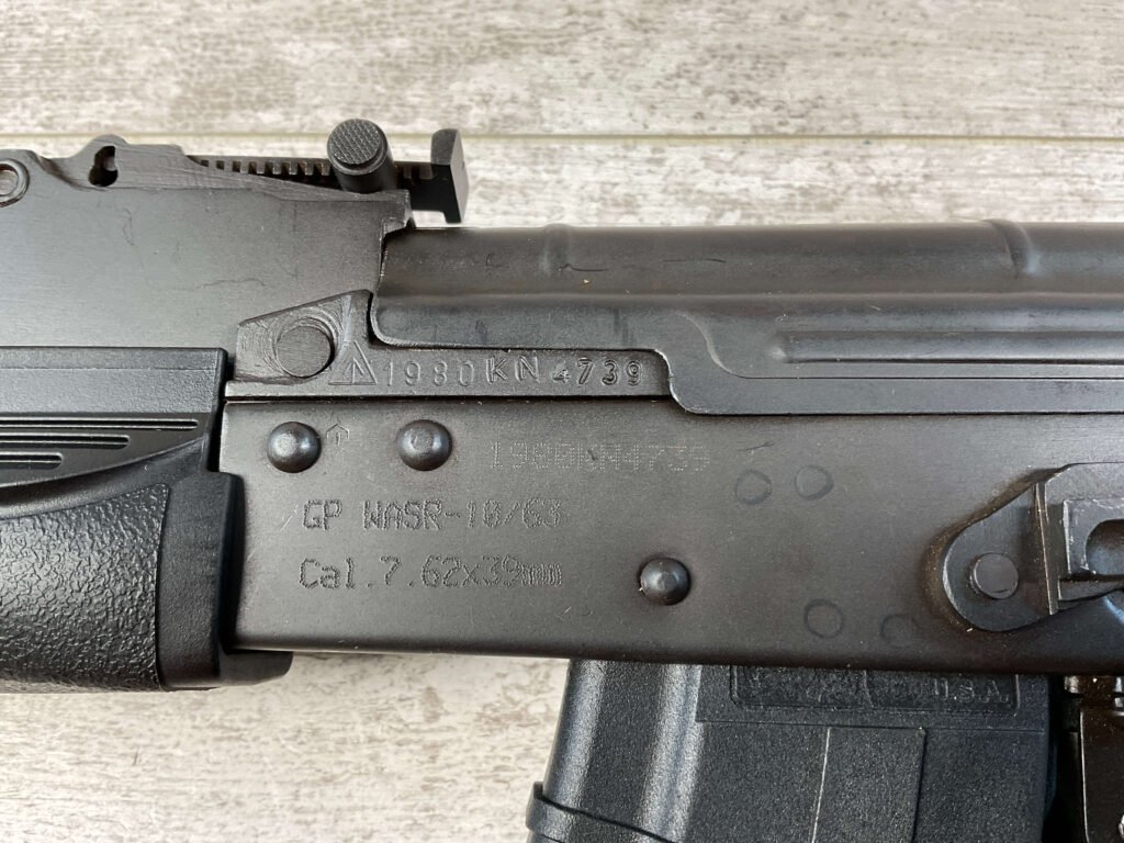 ROMARM SA/CUGIR/CAI WASR 10/63 (AK-47) 7.62X39 SEMI AUTO RIFLE #5-10512