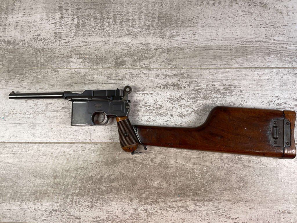 MAUSER C96 LARGE RING SHALLOW MILL 1902 W/MATCHING STOCK & PROVENANCE, C&R FFL #5-10999