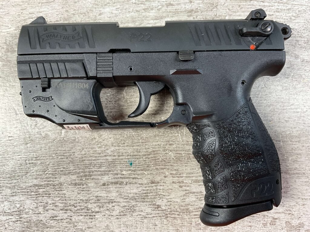 WALTHER P22Q .22LR 10-RD SA/DA SEMI AUTO PISTOL, W/ LASER #5-10997