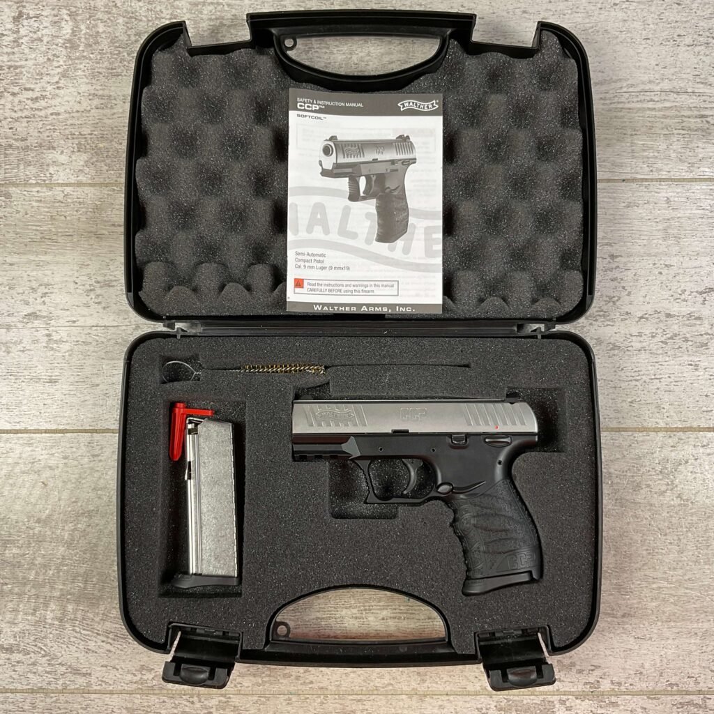 WALTHER CCP 9MM STAINLESS 8-RD SA SEMI AUTO PISTOL #5-10998