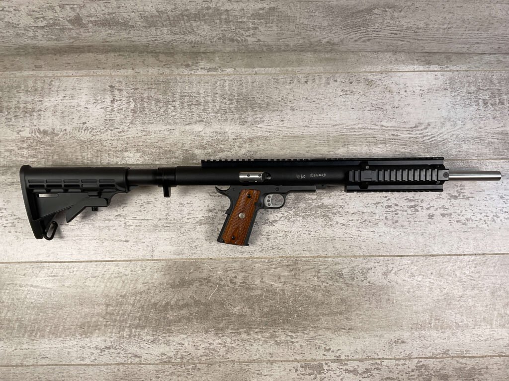 SMITH & WESSON S&W 1911 SEMI AUTO RIFLE/PISTOL IN .460 ROLAND, JAMES EARL JONES COLLECTION #5-10706-PF