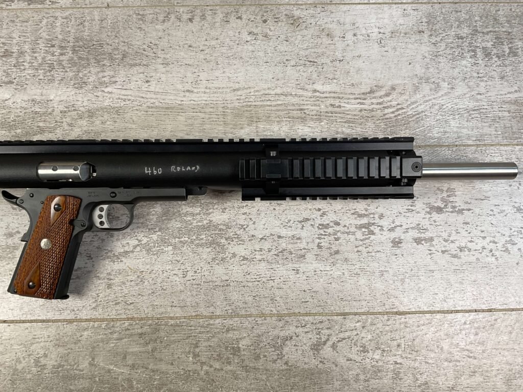 SMITH & WESSON S&W 1911 SEMI AUTO RIFLE/PISTOL IN .460 ROLAND, JAMES EARL JONES COLLECTION #5-10706-PF