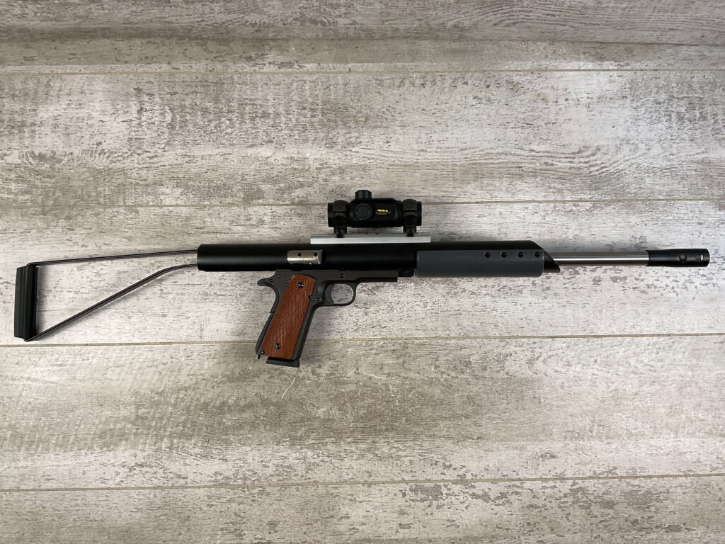 ATI S.A.M. INC 1911A1 45ACP SEMI AUTO RIFLE/PISTOL, JAMES EARL JONES COLLECTION #5-10710