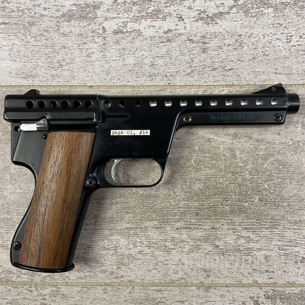 GYROJET MARK II MOD C 12MM SEMI AUTO ROCKET PISTOL, VERY RARE, JAMES EARL JONES COLLECTION, C&R #5-10713-PF