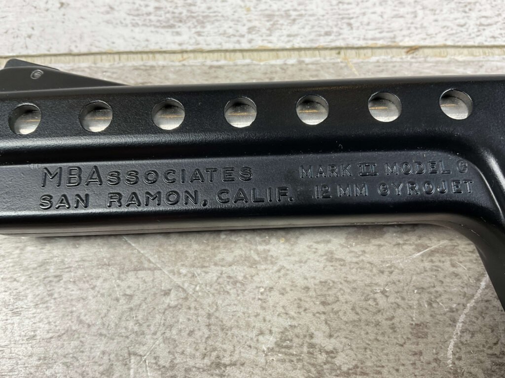 GYROJET MARK II MOD C 12MM SEMI AUTO ROCKET PISTOL, VERY RARE, JAMES EARL JONES COLLECTION, C&R #5-10713-PF