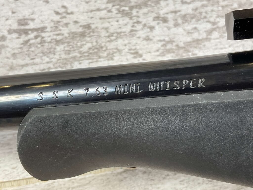 THOMPSON CENTER ENCORE 7.63 MINI WHISPER SINGLE SHOT BREAK ACTION PISTOL, JAMES EARL JONES COLLECTION #5-10714-PF