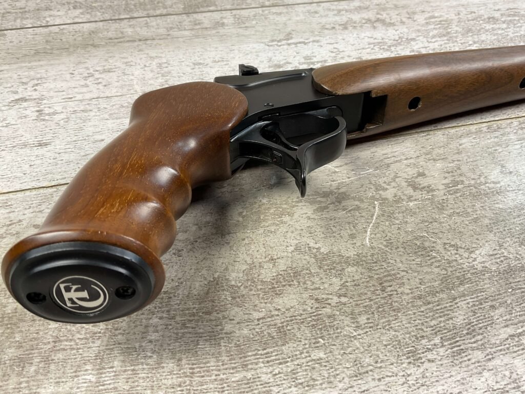 THOMPSON CENTER ENCORE .219 ZIPPER SINGLE SHOT BREAK ACTION PISTOL, JAMES EARL JONES COLLECTION #5-10716-PF