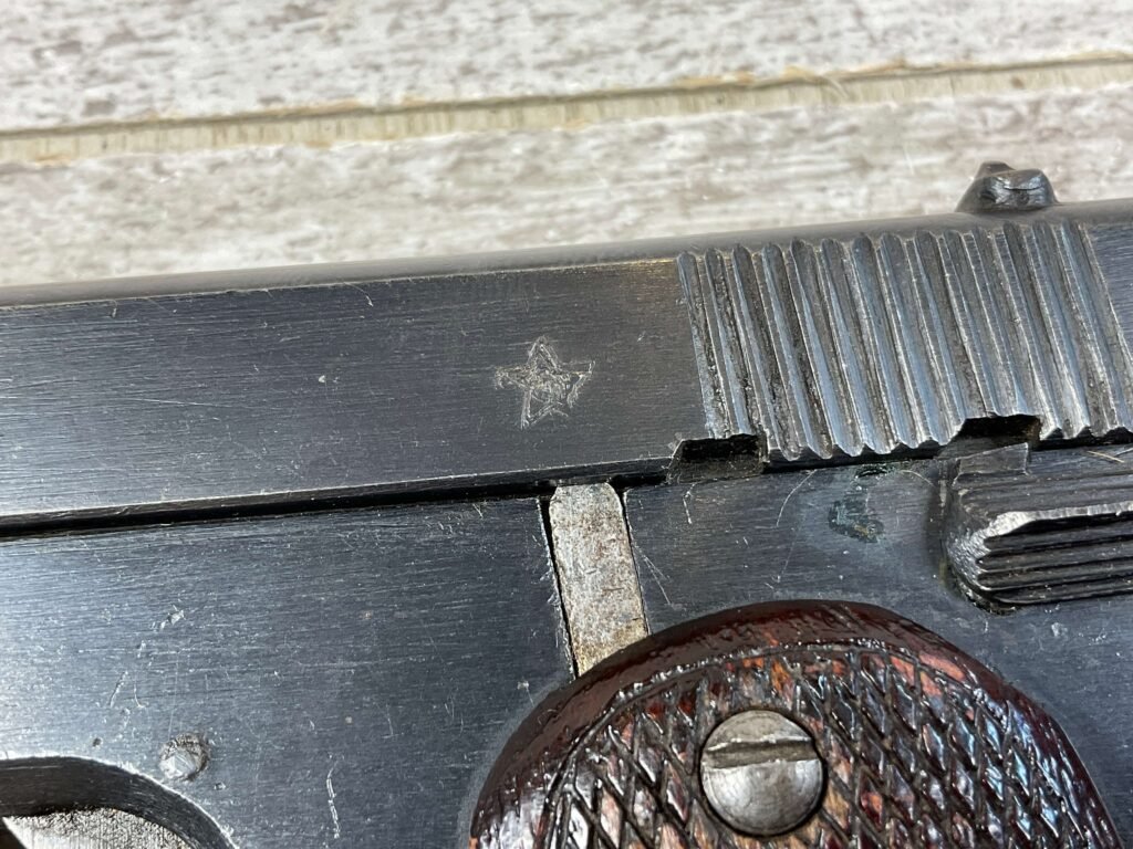 CHINESE SHIKI 7.65MM CAL WWII SEMI AUTO PISTOL, ULTRA RARE, ALL MATCHING, JAMES EARL JONES COLLECTION #5-10719-PF