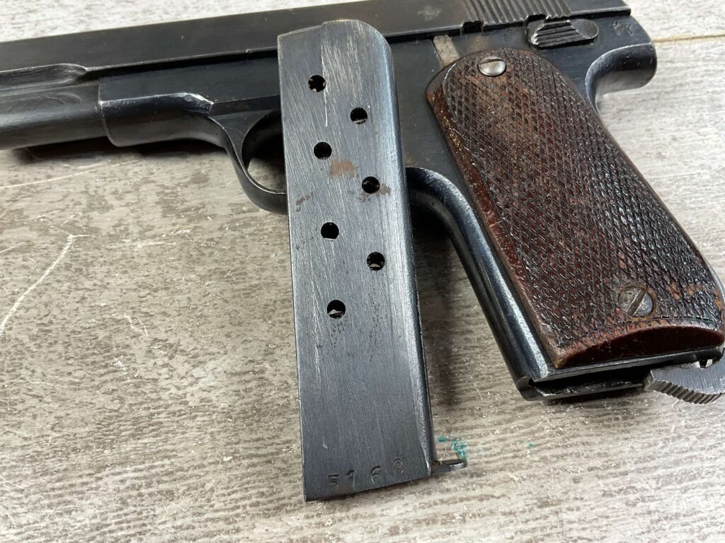 CHINESE SHIKI 7.65MM CAL WWII SEMI AUTO PISTOL, ULTRA RARE, ALL MATCHING, JAMES EARL JONES COLLECTION #5-10719-PF