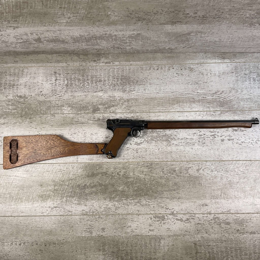 ERFURT LUGER P08 1920 9MM CARBINE SEMI AUTO PISTOL, JAMES EARL JONES COLLECTION, C&R FFL #5-10711-PF