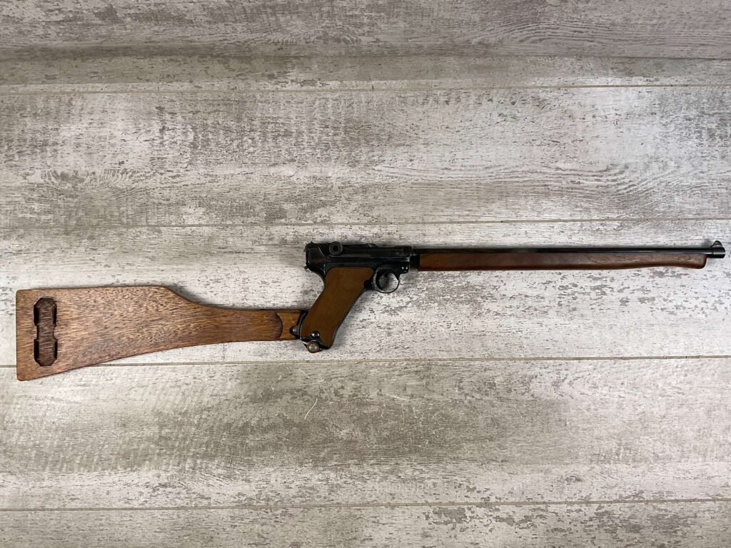 ERFURT LUGER P08 1920 9MM CARBINE SEMI AUTO PISTOL, JAMES EARL JONES COLLECTION, C&R FFL #5-10711-PF