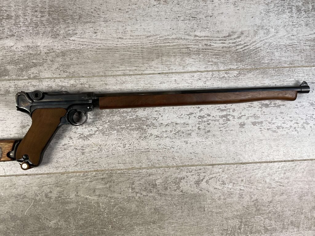 ERFURT LUGER P08 1920 9MM CARBINE SEMI AUTO PISTOL, JAMES EARL JONES COLLECTION, C&R FFL #5-10711-PF