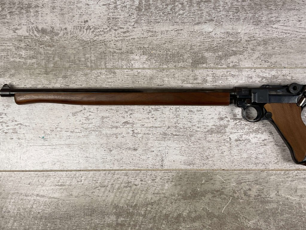 ERFURT LUGER P08 1920 9MM CARBINE SEMI AUTO PISTOL, JAMES EARL JONES COLLECTION, C&R FFL #5-10711-PF