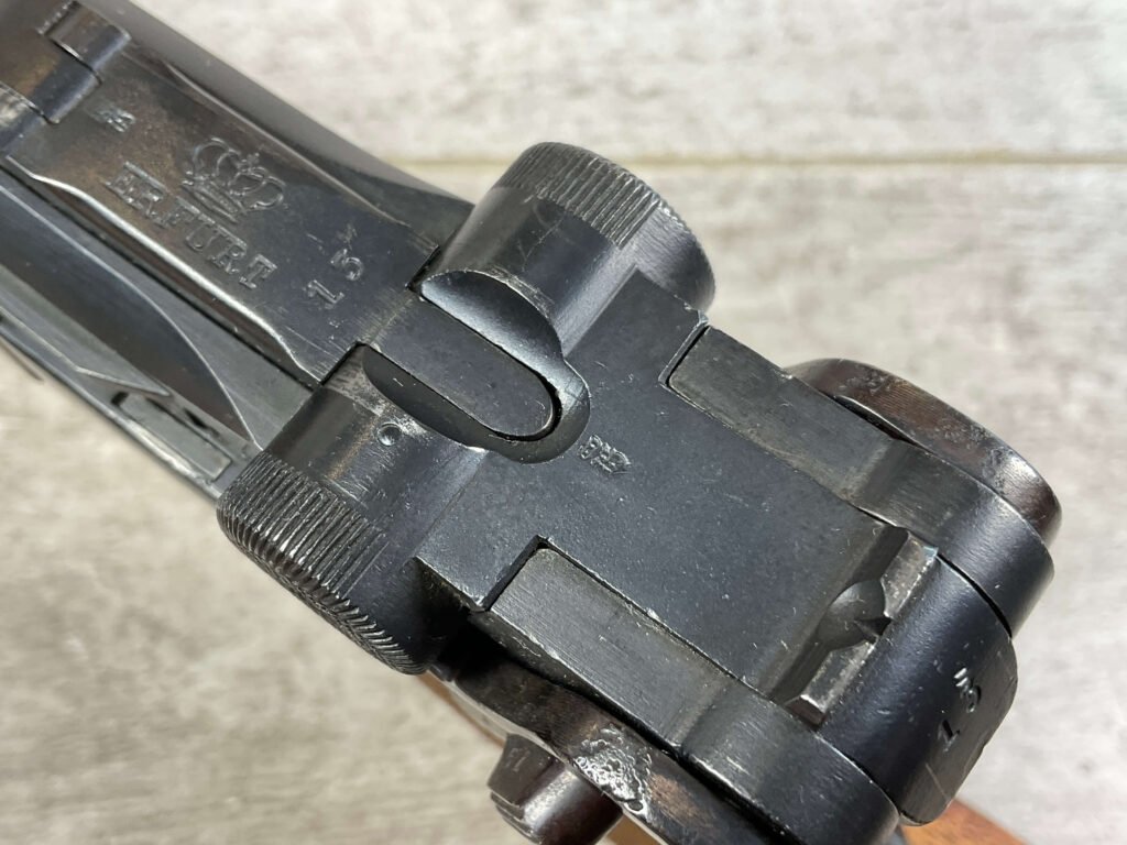 ERFURT LUGER P08 1920 9MM CARBINE SEMI AUTO PISTOL, JAMES EARL JONES COLLECTION, C&R FFL #5-10711-PF