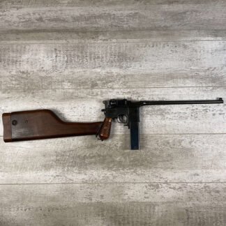 MAUSER OYSTER BAY C96 7.63X25 BROOMHANDLE SEMI AUTO PISTOL, JAMES EARL JONES COLLECTION, C&R #5-10712-PF